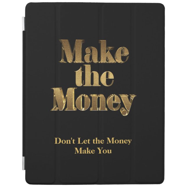 Gold 3D Make the Money iPad Smart Cover (Front)