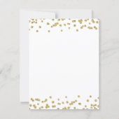 Gold 40th Birthday Save the Date Confetti (Back)