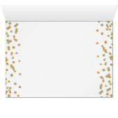 Gold 40th Birthday Thank you Glitter Confetti (Inside Horizontal (Bottom))