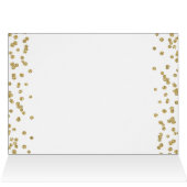 Gold 40th Birthday Thank you Glitter Confetti (Inside Horizontal (Top))