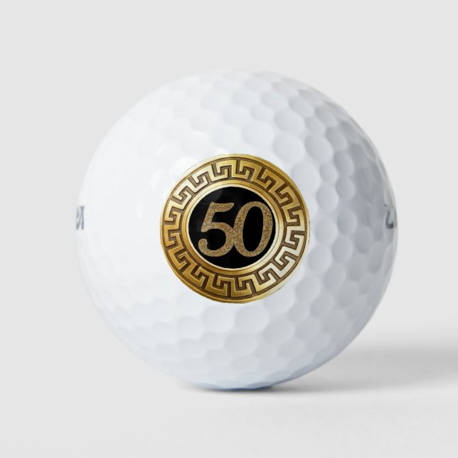 Gold 50 golf balls (Front)