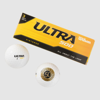 Gold 50 golf balls