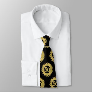 Gold 50th Anniversary Tie