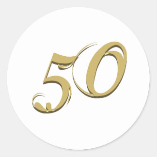 50 Years Stickers | Zazzle