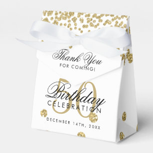 50th birthday favors packaging