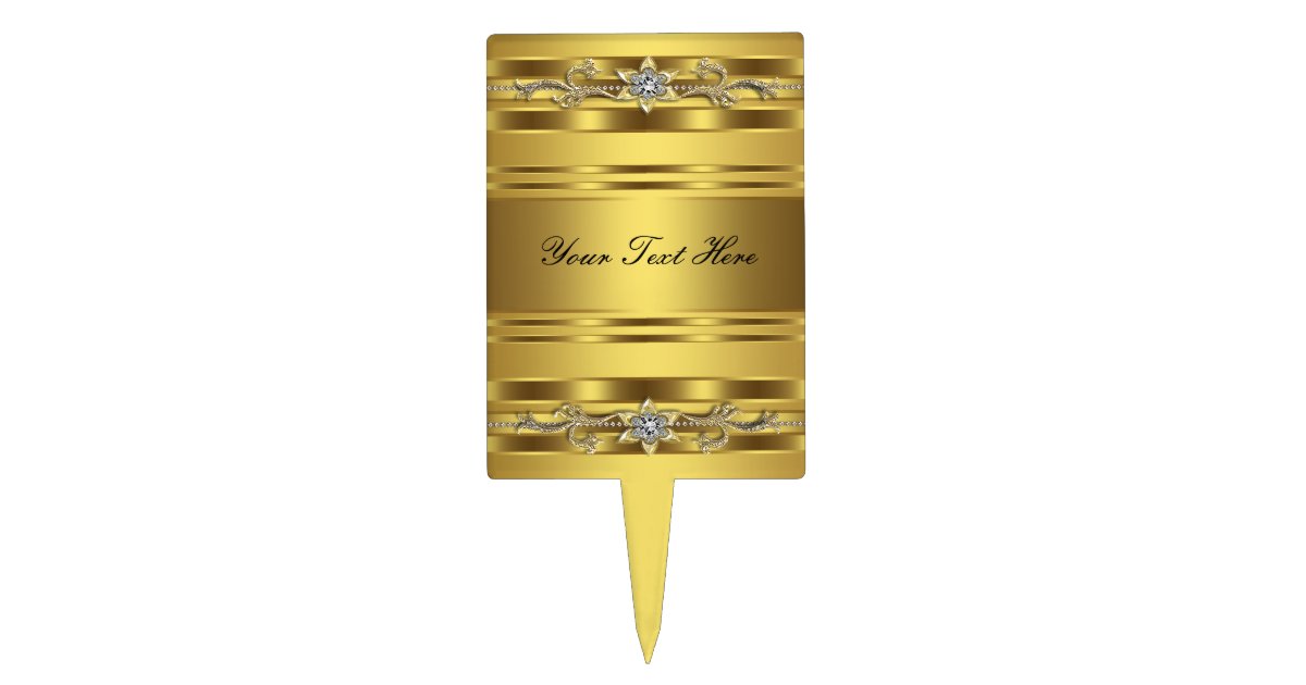 Gold 50th Wedding Anniversary Cake Topper Zazzle