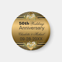 Gold 50th Wedding Anniversary
