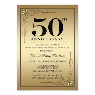 50th anniversary party invitations