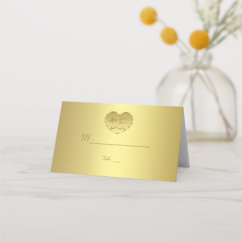 Gold 50th Wedding Anniversary We still DO Place Card