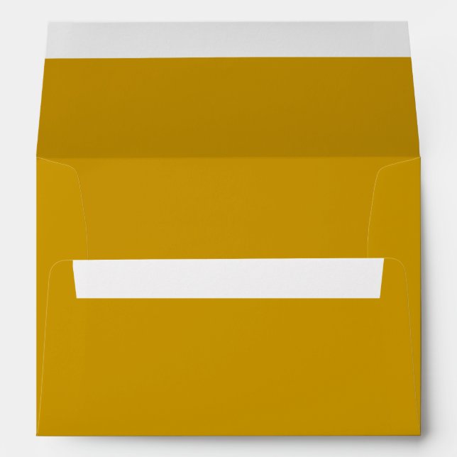 Gold 5x7 A7 Inside Color Envelope (Back (Bottom))