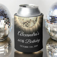 Gold 60th Birthday Party 70's Disco Ball