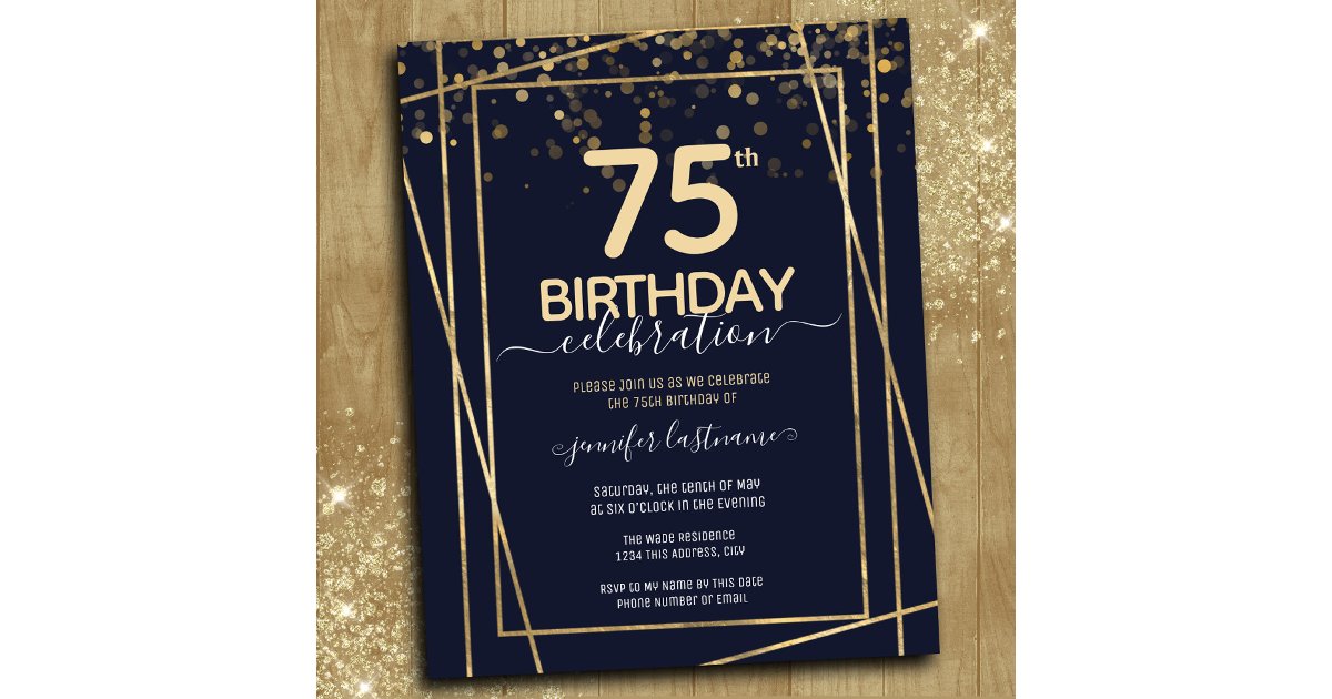 gold-75th-birthday-party-budget-invitation-zazzle