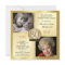 Gold 80th Birthday Invitations Then & Now 2 Photos