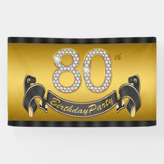 gold-80th-birthday-party-banner-zazzle