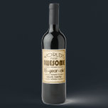 Gold 85th Birthday Celebration World Best Fabulous Wine Label<br><div class="desc">Celebrate the milestone birthday of your favorite senior citizen with this classy gift reminding them of how fabulous they are. Clean lines and tones of brown, gold and cream make up this simple yet elegant design that may be customized with names, initials or other text. This series is in increments...</div>