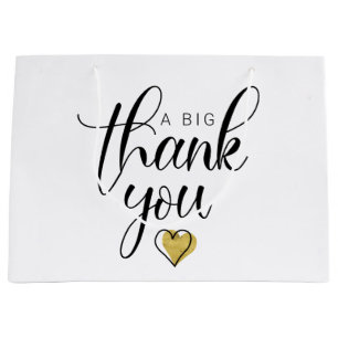 Gold A Big Thank You Thanks Clipart Thank You So A Large Gift Bag