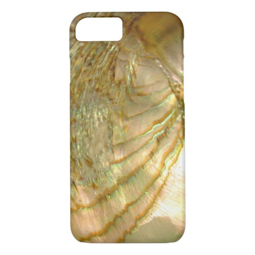 Gold abalone shell iPhone 7 case