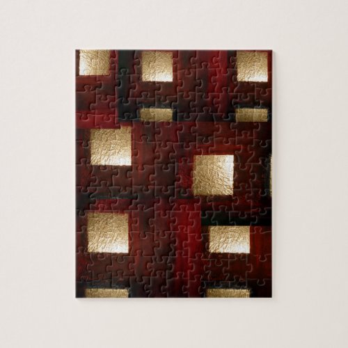 Gold Abstract Brown Color Jigsaw Puzzle