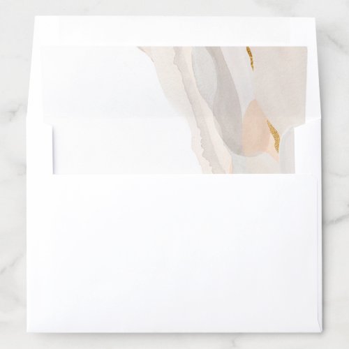 Gold Abstract Envelope Liners