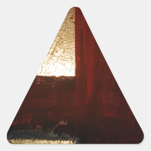 Gold Abstract Triangle Sticker
