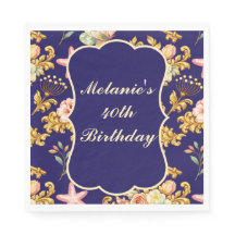 Gold Acanthus 40th Birthday