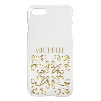 Gold Accent with Name iPhone SE/8/7 Case