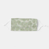 Gold Accented Palm Fronds Adult Cloth Face Mask (Front, Folded)