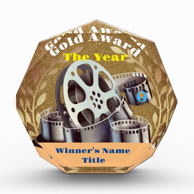 Gold Acrylic Award (Front)