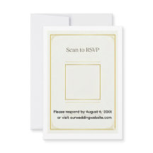 Gold Acrylic Wedding Invitation Set Elegant