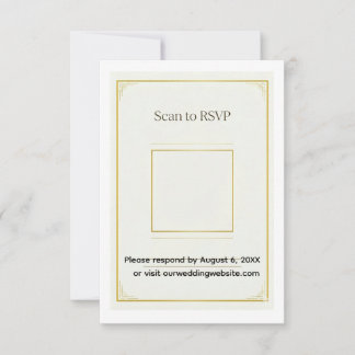 Gold Acrylic Wedding Invitation Set Elegant