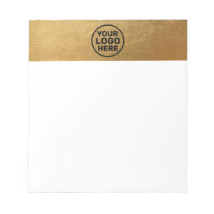 Gold Add Logo Notepad