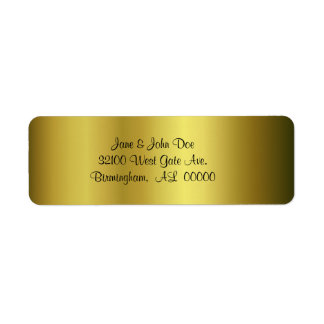 Gold Address Labels