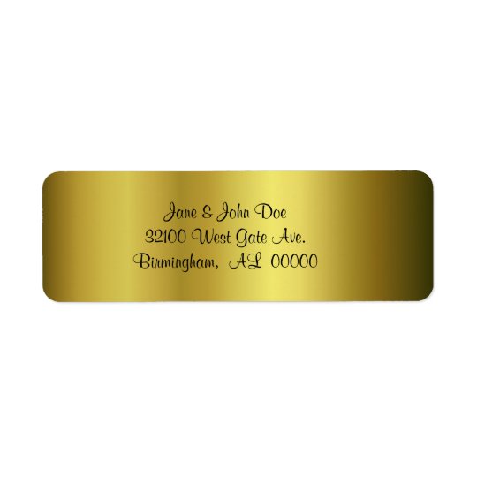Gold Address Labels