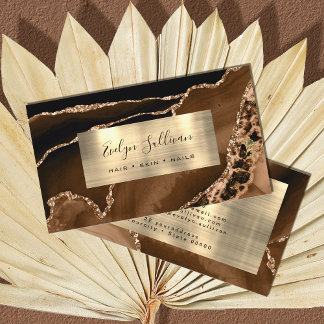Gold Agate Business Card