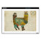Gold Alpaca & Teal Owl Monogram Laptop Skin