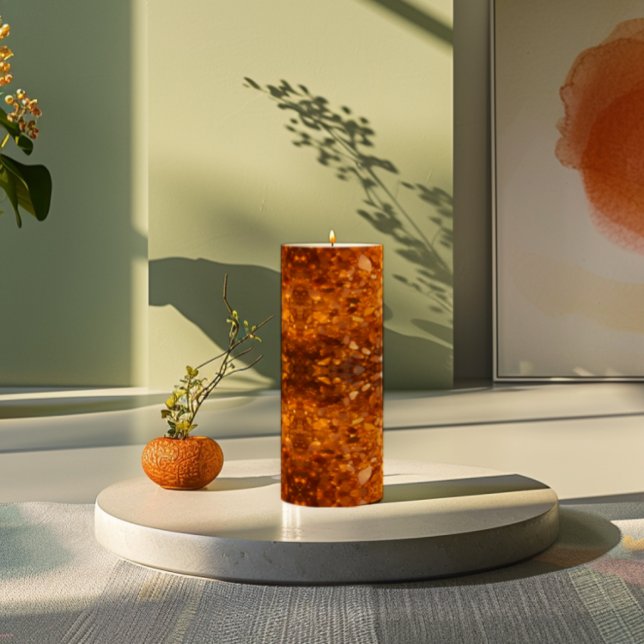 Gold Ambers Pillar Candle (Creator Uploaded)