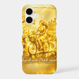 Gold Amsterdam Arched Bridges Charm iPhone 17 Case