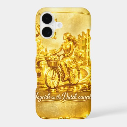 Gold Amsterdam Arched Bridges Charm iPhone 17 Case