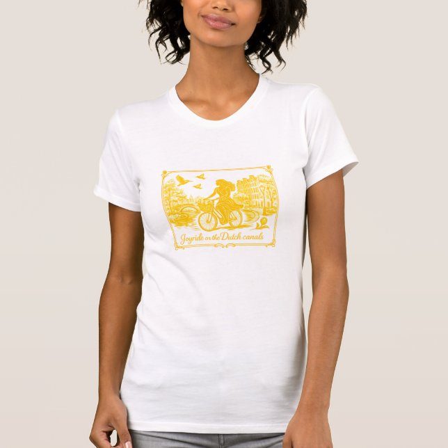 Gold Amsterdam Arched Bridges Charm T-Shirt (Front)