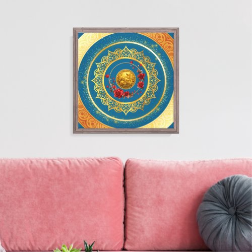 Gold Amsterdam Arched BridgeStretched Canvas Print