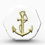Gold Anchor Acrylic Award<br><div class="desc">Gold Anchor - Designed by Norman Reutter</div>