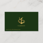 Gold Anchor Business Card