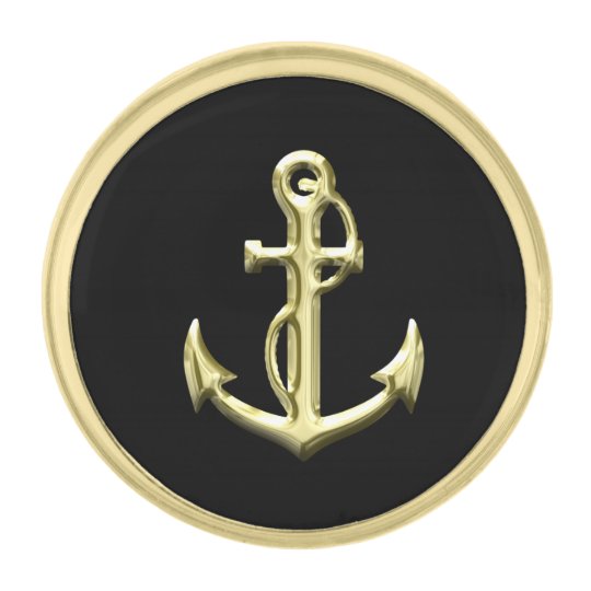 Gold Anchor Gold Finish Lapel Pin Zazzle Gold Anchor Gold Finish Lapel Pin Zazzle