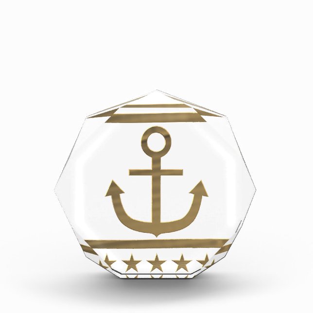 gold anchor happiness symbol award (Front)