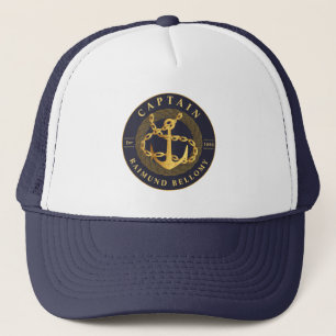 Gold Anchor Trucker Hat