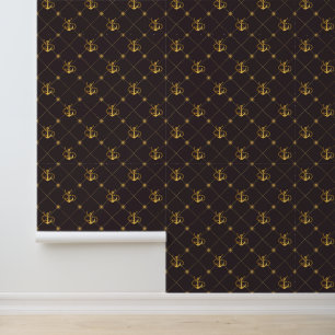Gold Anchor Wallpaper