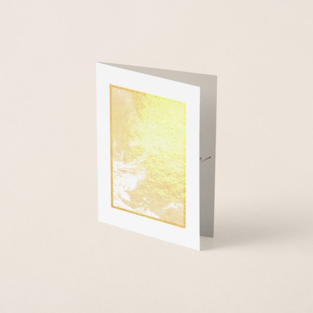 Gold ancient Chinese art Happy Birthday to you Foil Card (Front)