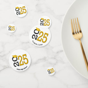 Gold and Black 2026 Graduation  Confetti