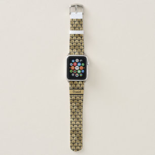 Gold And Black Art Deco Apple Watch Band