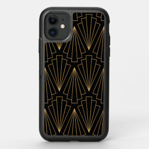 Gold and Black Art Deco Pattern OtterBox Symmetry iPhone 11 Case